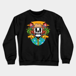 Summer Skull Crewneck Sweatshirt
